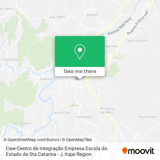 Ciee-Centro de Integração Empresa Escola do Estado de Sta Catarina - J map