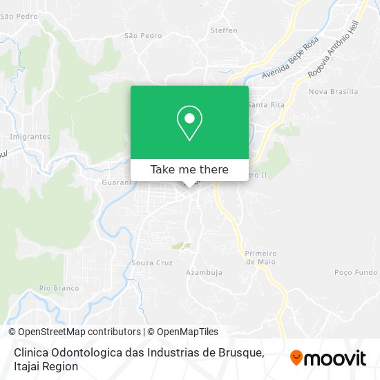 Mapa Clinica Odontologica das Industrias de Brusque