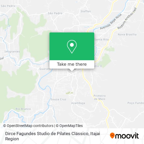 Mapa Dirce Fagundes Studio de Pilates Clássico