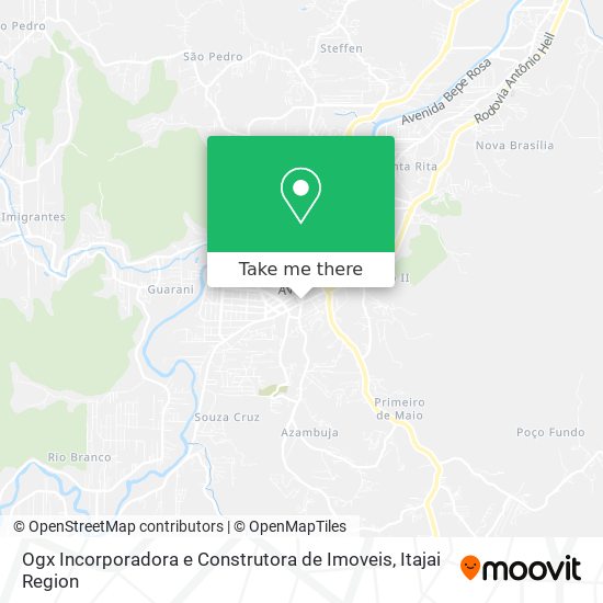 Mapa Ogx Incorporadora e Construtora de Imoveis