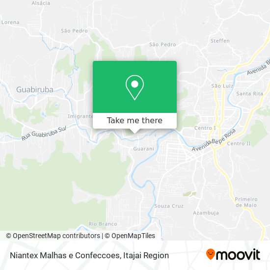 Niantex Malhas e Confeccoes map