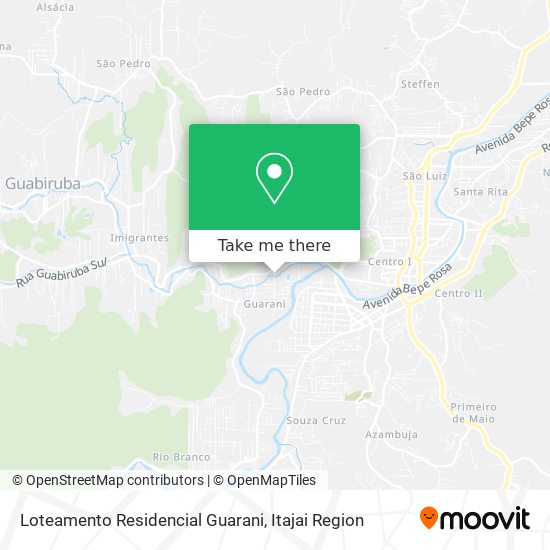 Loteamento Residencial Guarani map