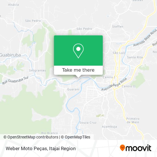 Weber Moto Peças map