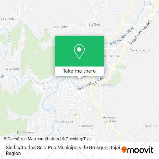 Sindicato dos Serv Pub Municipais de Brusque map