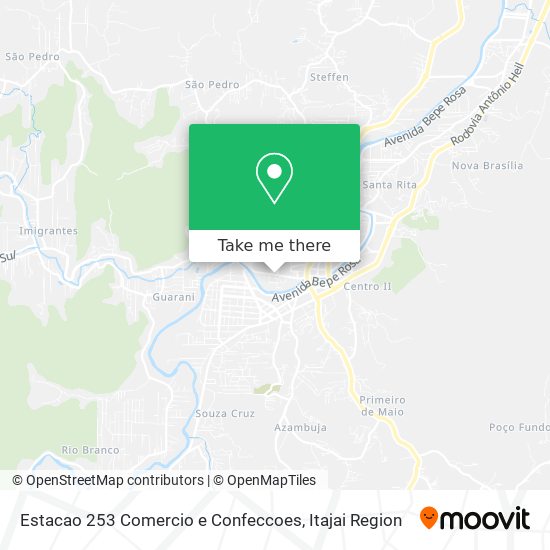 Estacao 253 Comercio e Confeccoes map