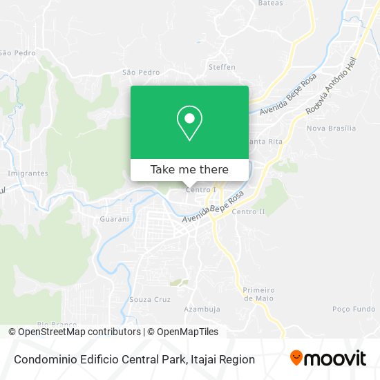 Condominio Edificio Central Park map