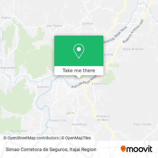 Mapa Simao Corretora de Seguros