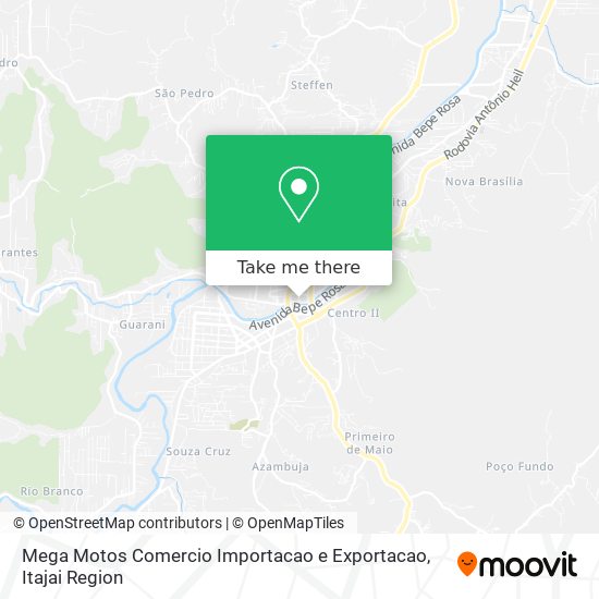 Mapa Mega Motos Comercio Importacao e Exportacao