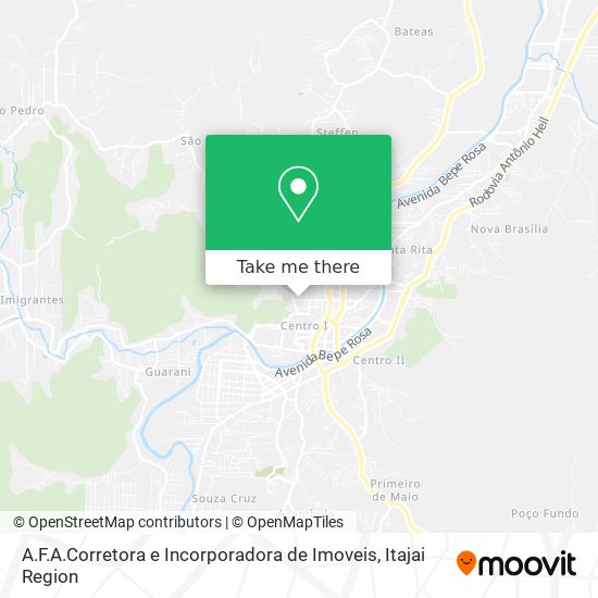 A.F.A.Corretora e Incorporadora de Imoveis map