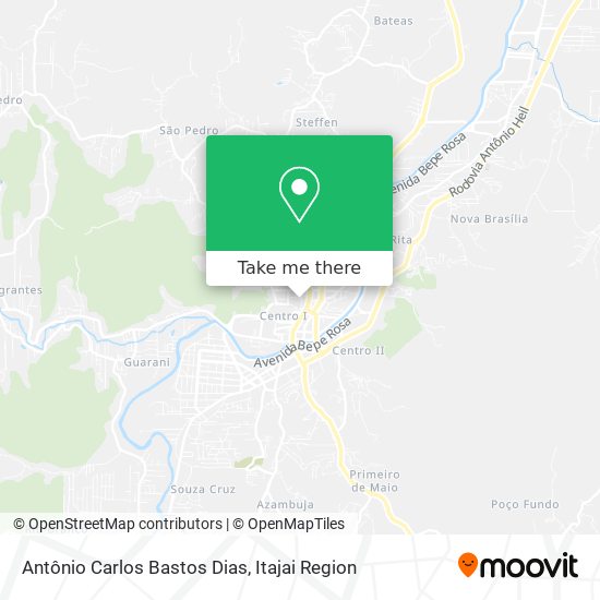 Antônio Carlos Bastos Dias map