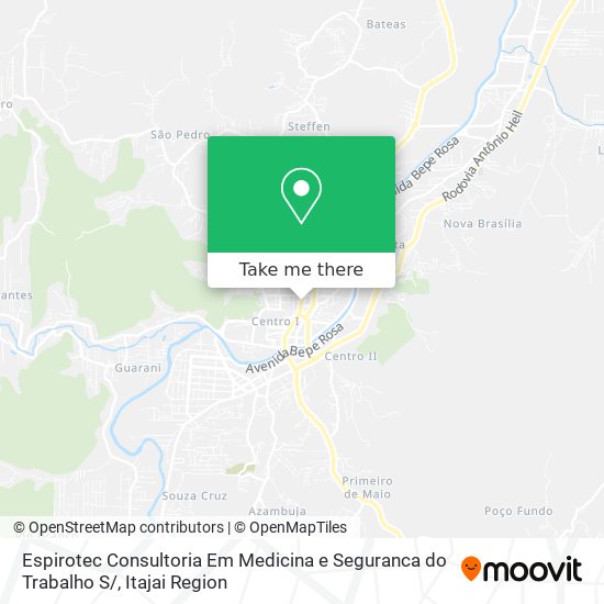 Mapa Espirotec Consultoria Em Medicina e Seguranca do Trabalho S/