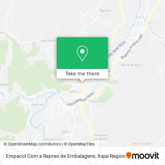 Empacol Com e Repres de Embalagens map