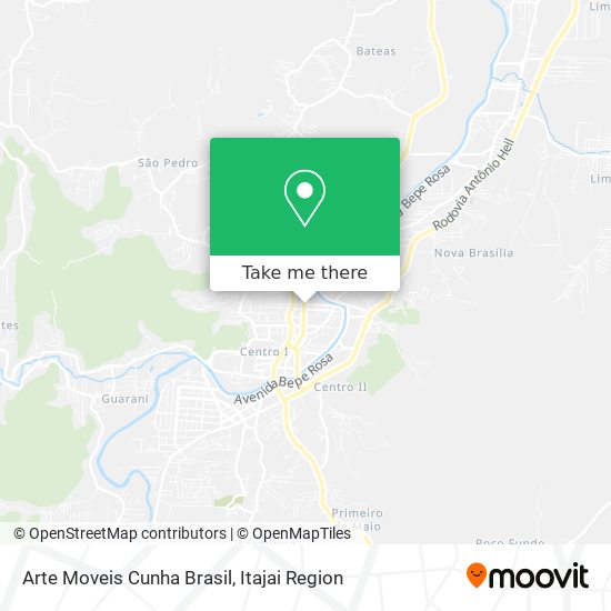 Arte Moveis Cunha Brasil map