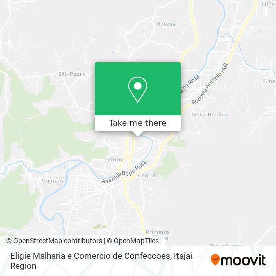 Eligie Malharia e Comercio de Confeccoes map