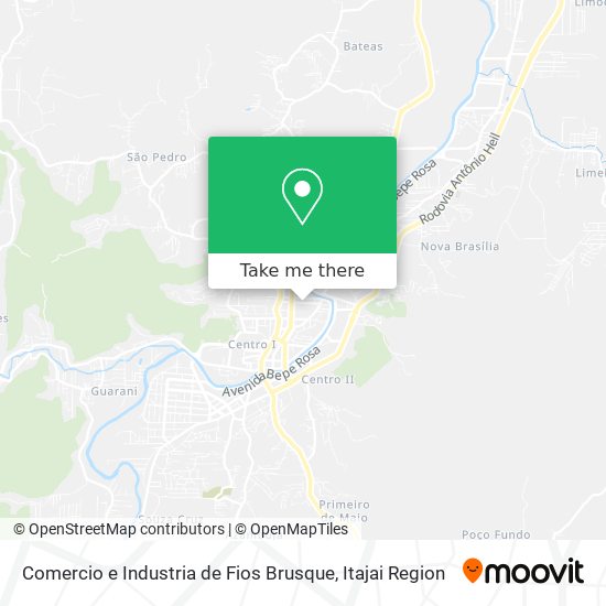 Comercio e Industria de Fios Brusque map