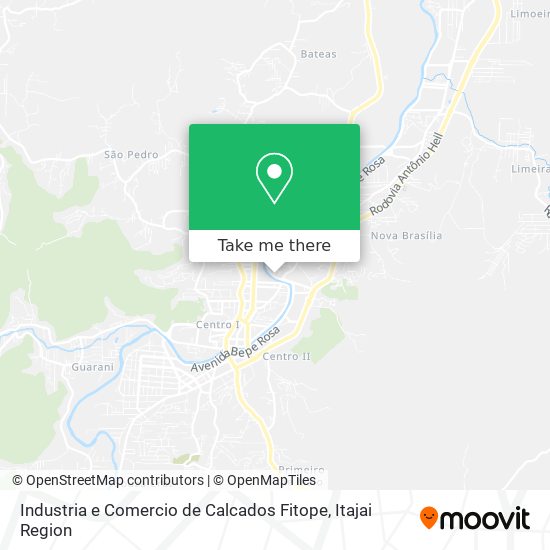 Industria e Comercio de Calcados Fitope map