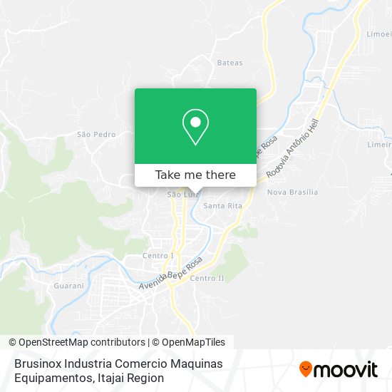 Brusinox Industria Comercio Maquinas Equipamentos map