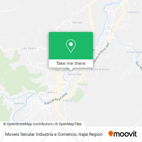 Moveis Secular Industria e Comercio map