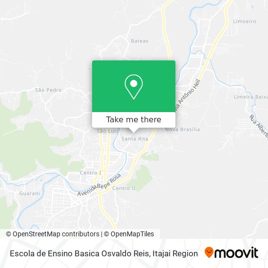 Mapa Escola de Ensino Basica Osvaldo Reis