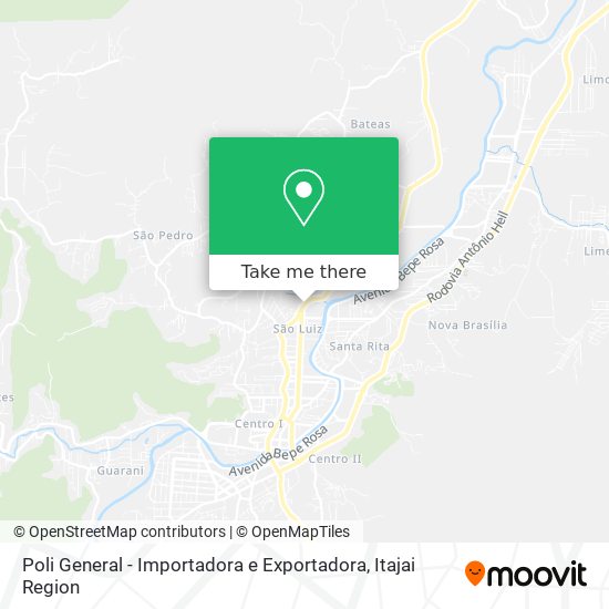 Poli General - Importadora e Exportadora map