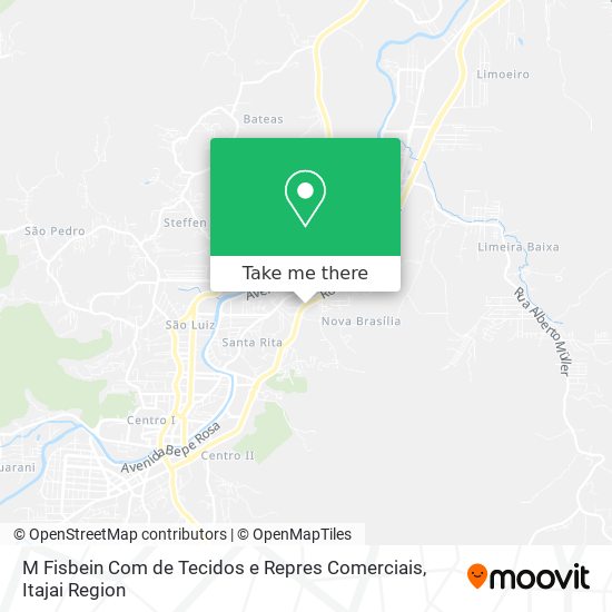 M Fisbein Com de Tecidos e Repres Comerciais map