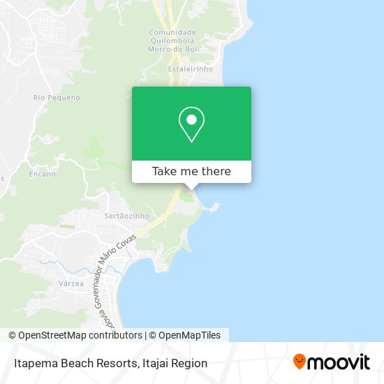 Itapema Beach Resorts map