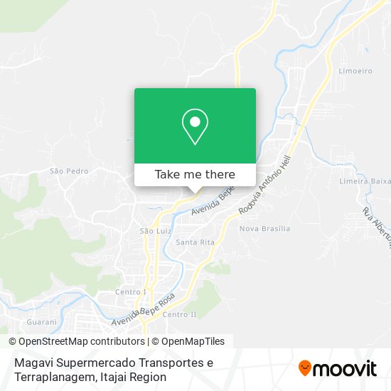 Magavi Supermercado Transportes e Terraplanagem map