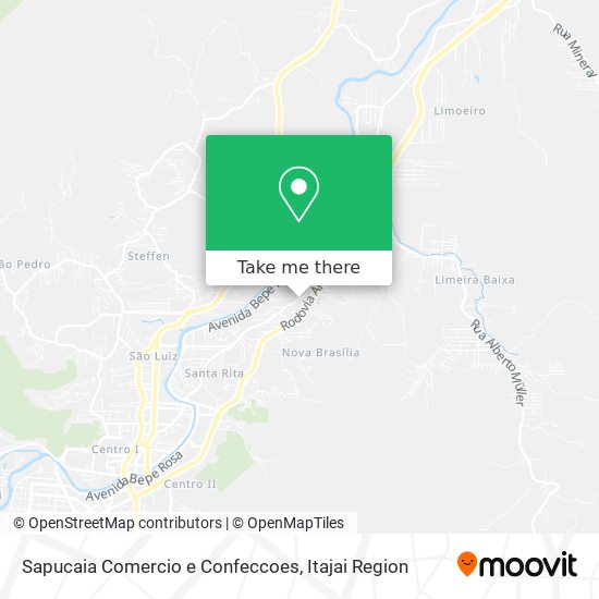 Sapucaia Comercio e Confeccoes map