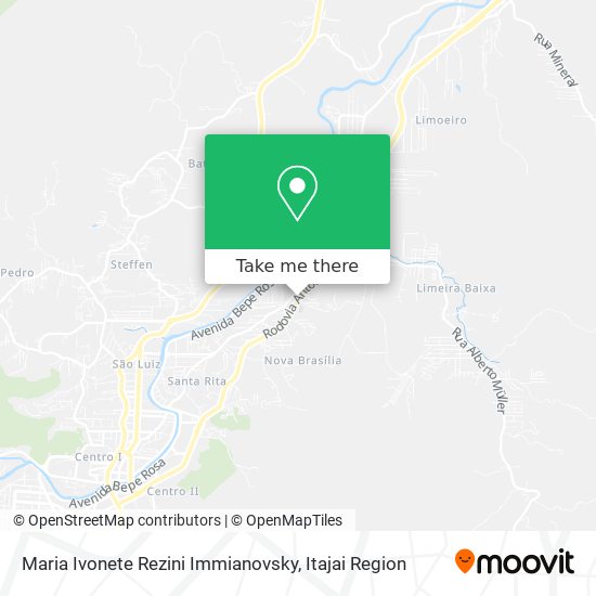 Maria Ivonete Rezini Immianovsky map
