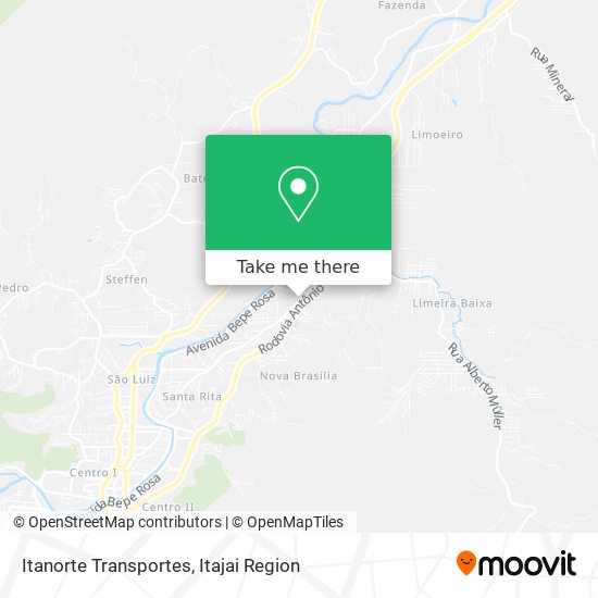 Itanorte Transportes map