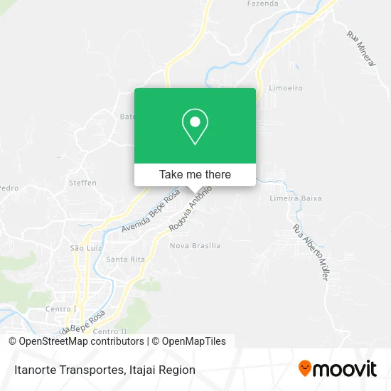 Itanorte Transportes map