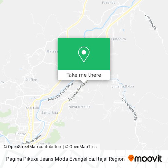 Página Pikuxa Jeans Moda Evangélica map