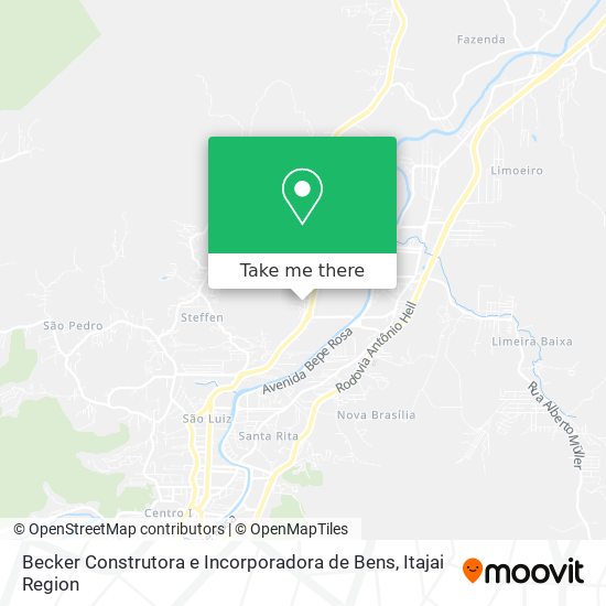 Mapa Becker Construtora e Incorporadora de Bens