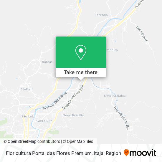 Mapa Floricultura Portal das Flores Premium