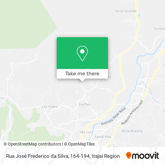 Mapa Rua José Frederico da Silva, 164-194
