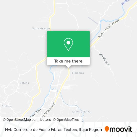 Mapa Hvb Comercio de Fios e Fibras Texteis