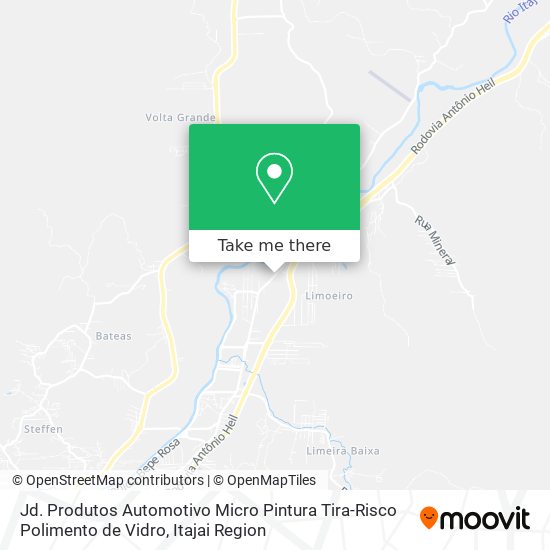 Mapa Jd. Produtos Automotivo Micro Pintura Tira-Risco Polimento de Vidro