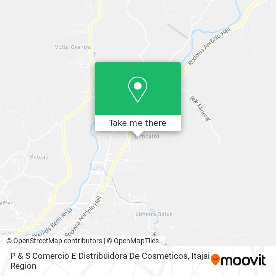 P & S Comercio E Distribuidora De Cosmeticos map
