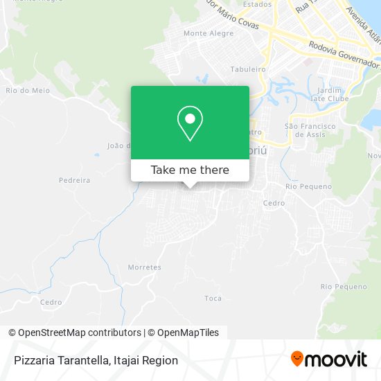 Mapa Pizzaria Tarantella