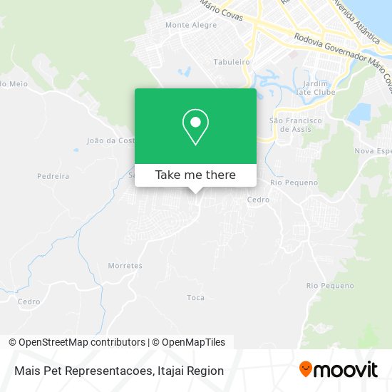 Mais Pet Representacoes map