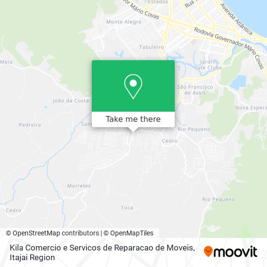 Kila Comercio e Servicos de Reparacao de Moveis map