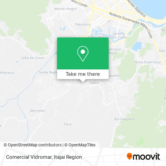 Comercial Vidromar map