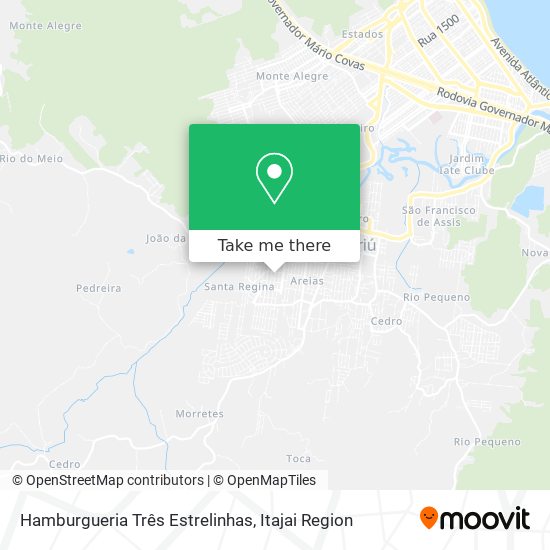 Hamburgueria Três Estrelinhas map