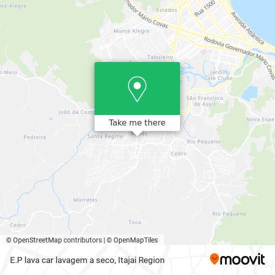 Mapa E.P lava car lavagem a seco