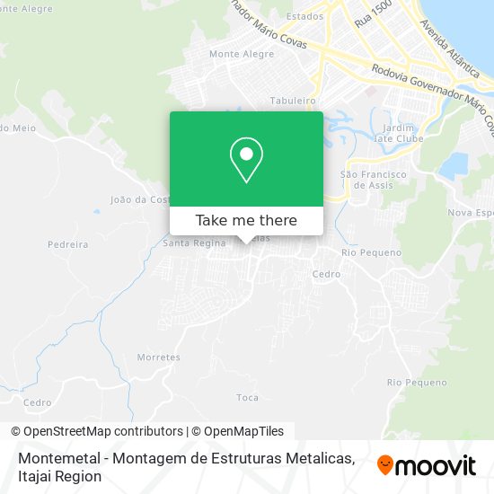 Montemetal - Montagem de Estruturas Metalicas map