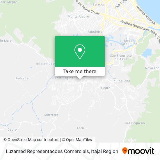 Mapa Luzamed Representacoes Comerciais