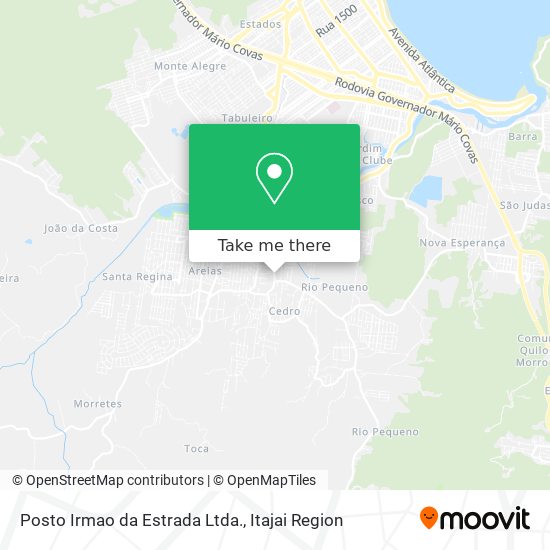 Mapa Posto Irmao da Estrada Ltda.