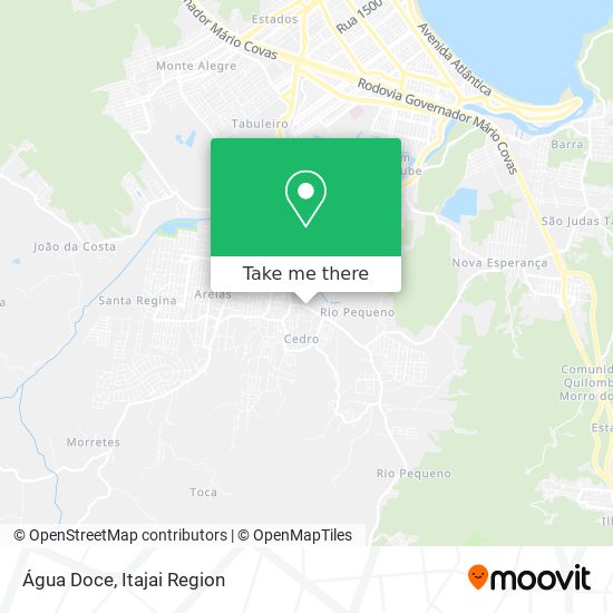 Água Doce map