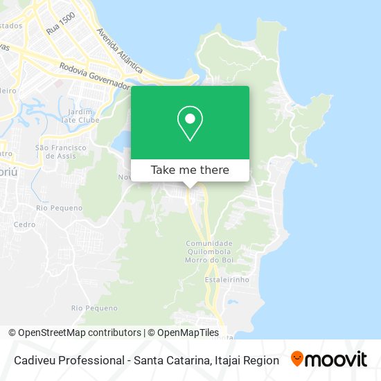 Cadiveu Professional - Santa Catarina map