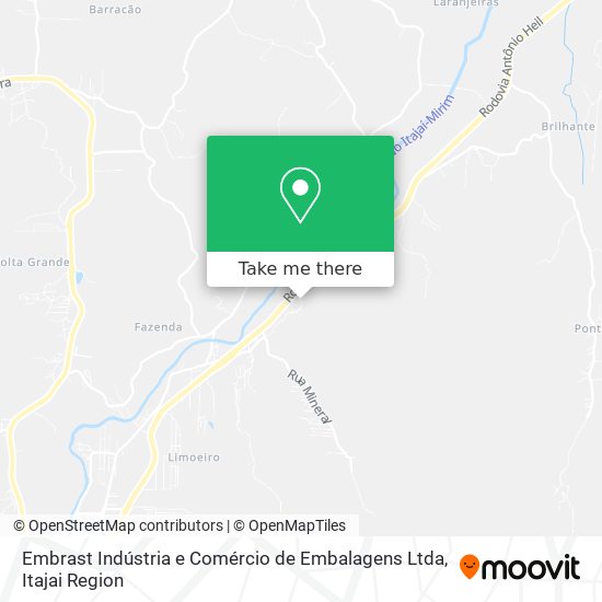 Embrast Indústria e Comércio de Embalagens Ltda map